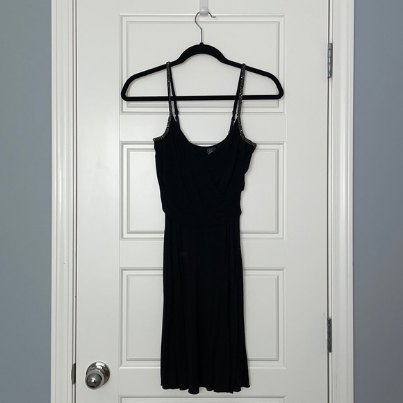 Guess Dresses & Skirts - Guess beaded strap black dress